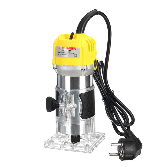 1800W 1/4Inch 30000RPM Electric Hand Trimmer Wood Laminate Palm Router Joiners Wood Work Tool