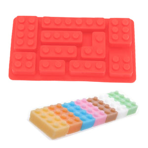 KCASA KC-ON021 Silicone Bricks Ice Cube Tray Building Bricks Chocolate Candy Soap Mold Kids Toy Set