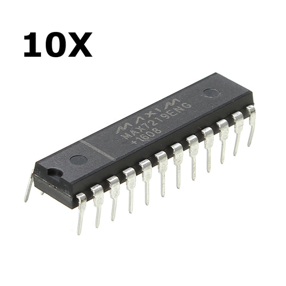 10Pcs IC MAX7219 PMIC DIP-24 Pin 8 Bit LED Display Driver