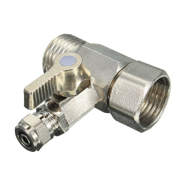 1/2Inch to 1/4Inch Ball Valve Faucet Tap Feed Reverse Osmosis RO Feed Water Adapter