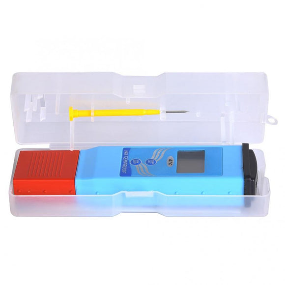 Digital PH Meter Waterproof PH/Temperature Tester Water Quality Test with Dual Level LCD Display