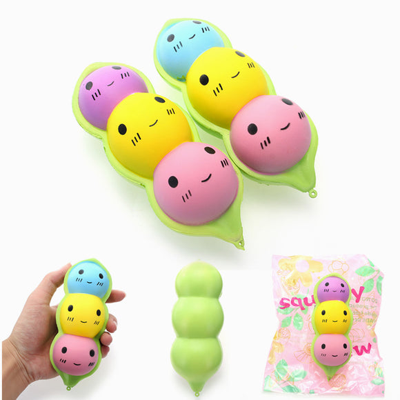 YunXin Squishy Peas In A Pod 15cm Slow Rising With Packaging Collection Gift Decor Toy