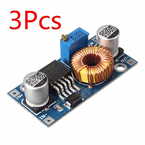 3Pcs Geekcreit 5A XL4005 DC-DC Adjustable Step Down Module Power Supply Converter