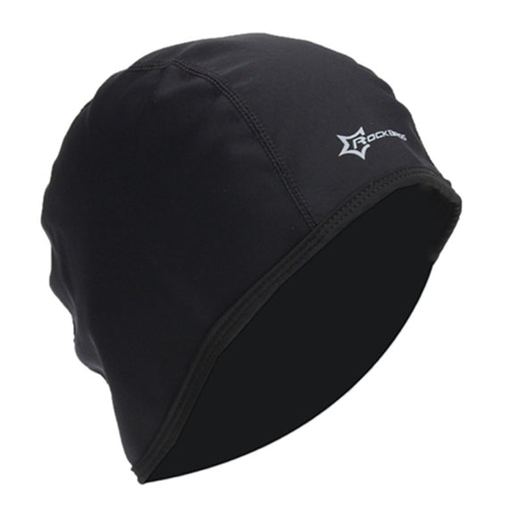 RockBros Men Cycling Cap Black Hat Fleece Thermal Winter Windproof Outdoor Sport