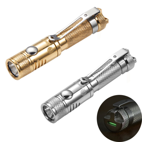 Lumintop Ant Stainless Steel/Brass XP-G2 R5 120LM EDC Mini LED Flashlight+Tritium