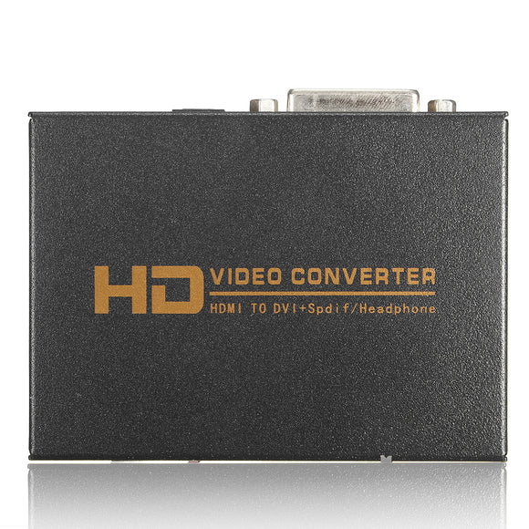 1080P Full HD HD to DVI Spdif Headphone Audio Video Converter 5.1CH 2.0CH
