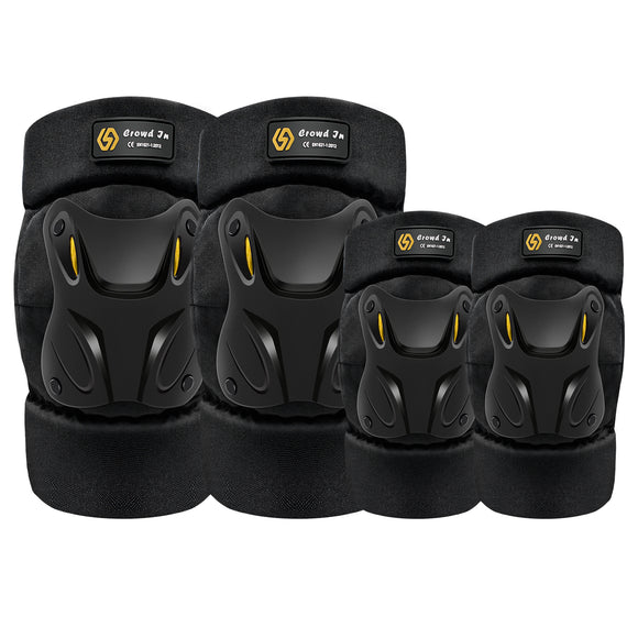 WUPP 4Pcs Motorcycle Riding Warm Elbow Pads Knee Protective Gear Pads Anti-falling Leg Protectors CS-136C1