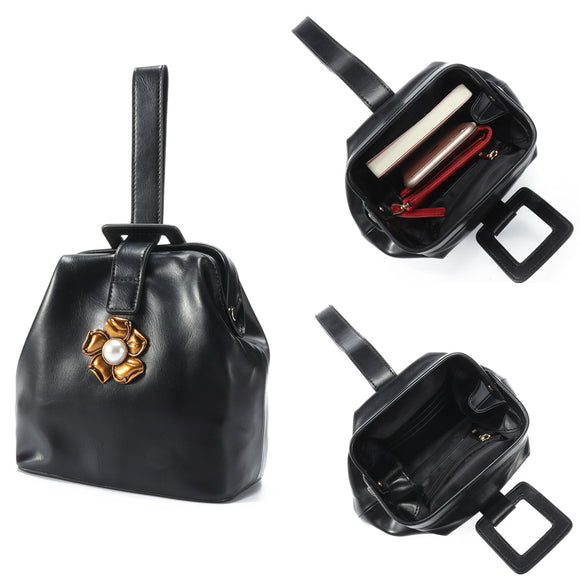 Brenice  Faux Leather Retro New Fashion Handbag Carry Lightweight Large-capacity