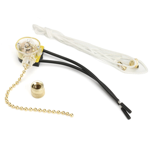Convenient Ceiling Fan Light Wall Light Bedside Lamp Replacement Pull Cord Chain Switch