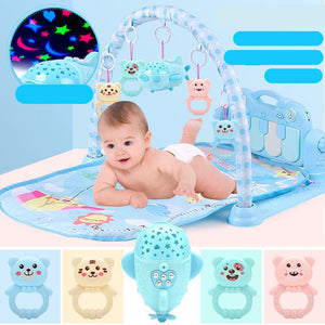 Baby Play Mat Game Music Fitness Blanket Early Educational  Toy Direct Charging Projection Spaceship Version Newborn Baby toy