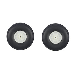 2 Pieces 44mm Diameter PU Simulation Wheel Wheels For RC Airplane