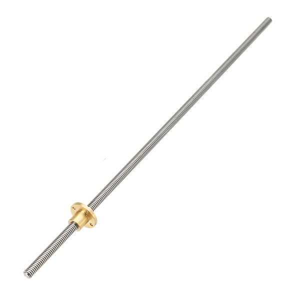 Machifit T10 Trapezoidal Lead Screw 500mm with Brass Nut