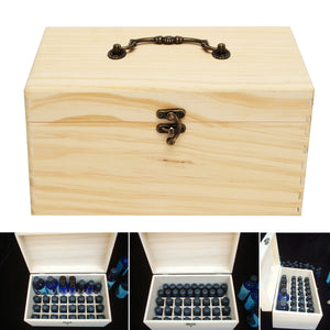 32 Grids Wooden Bottles Box  Container Organizer Storage for Essential Oil Aromatherapy