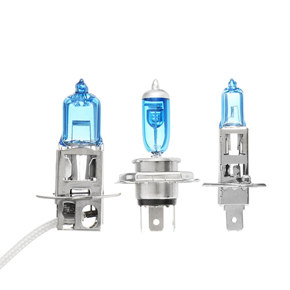 Super Bright Halogen Bulb H1/H3/H4/H7 55W 100W 12V 4500K White Driving Headlight