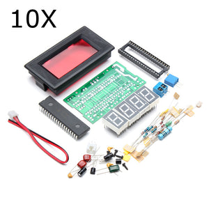 10Pcs DIY 4 Digit Ammeter Kit ICL7107 Electronic LED Soldering Set