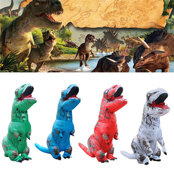Inflatable Dinosaur Clothing Halloween Party Costume Air Blowing Up For Adult Funny Toys