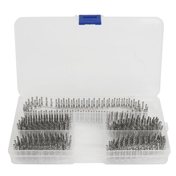 500Pcs Female 5557 ATX EPS PCI-E Half Plated Crimp Teminal Pin with Long Leg