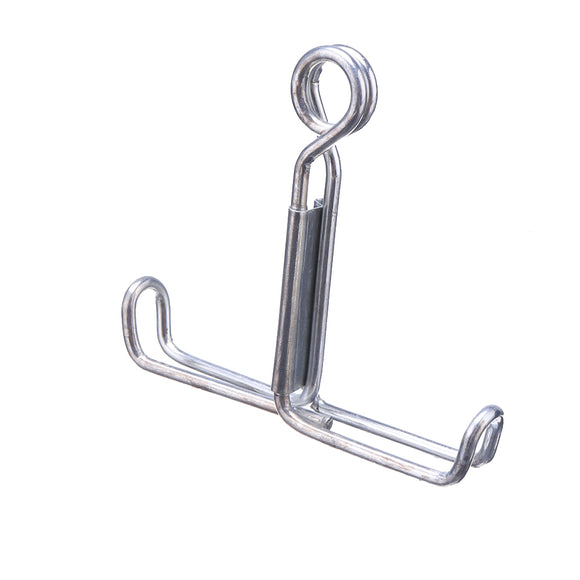 10Pcs Water Stops Clip Galvanized Material Chemical Test Latex Spring Pipe Clip