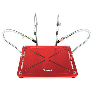 Aluminum Alloy CNC 4 Arm Soldering Station with Removable Clamp Holder for PCB RC Drone FPV Racing