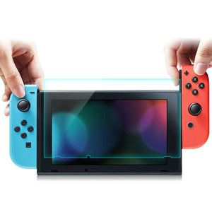 2 in 1 9H 2.5D Curved Protective Screen Film Toughened Glass Protector for Nintendo Switch Game Console