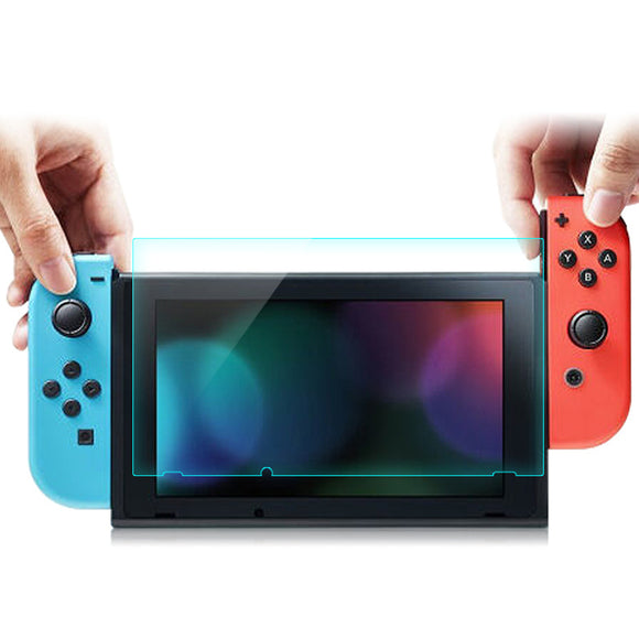 2 in 1 9H 2.5D Curved Protective Screen Film Toughened Glass Protector for Nintendo Switch Game Console
