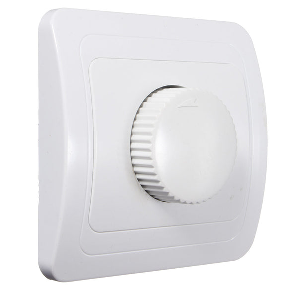Rotary Dimmer Switch  Light Intensity Brightness Control Socket Panel Plate