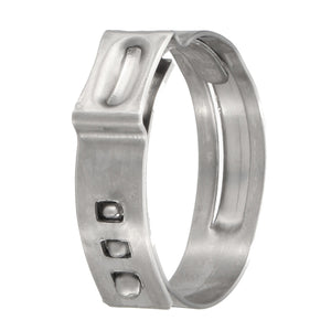 3/4 inch Stainless Steel Ear PEX Clamp Cinch Rings Crimp Pinch Fitting Silver 39652