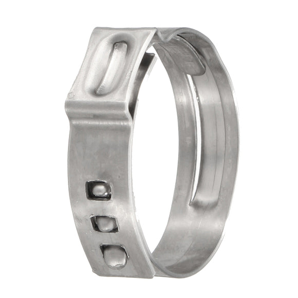 3/4 inch Stainless Steel Ear PEX Clamp Cinch Rings Crimp Pinch Fitting Silver 39652