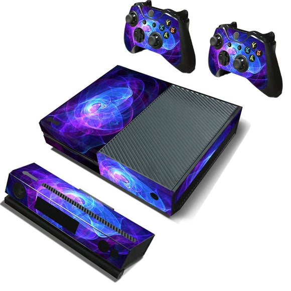 Purple Protective Vinyl Decal Skin Stickers Wrap Cover For Xbox One Game Console Game Controller Kinect