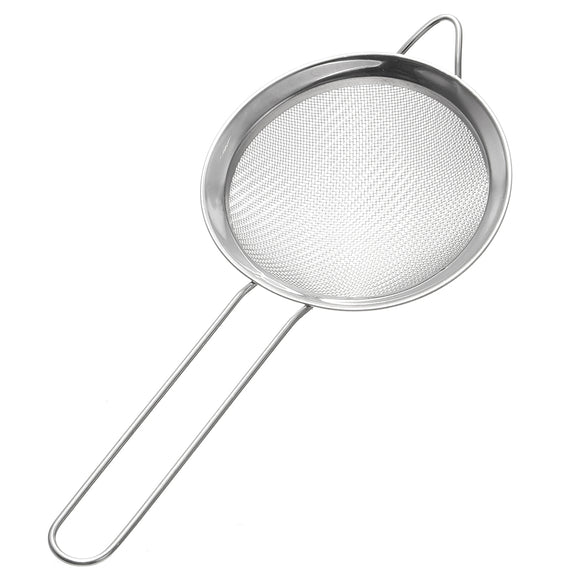 7cm Stainless Steel Tea Strainer Wire Mesh Traditional Filter Sieve Spoon Handle