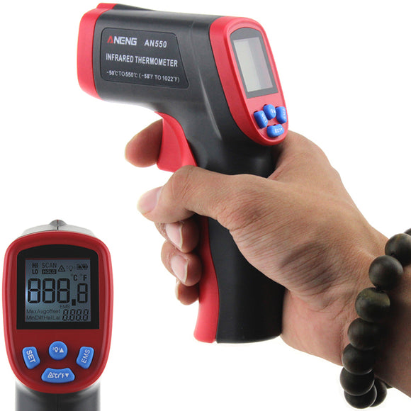 ANENG AN550 Digital Infrared Thermometer Temperature Tester Pyrometer -50~550 / Selection Outdoor