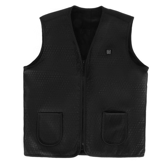 5 Heating Zone Electric Heated Waistcoat Vest Jacket USB Warm Up Pad Winter Body Warmer Clothing