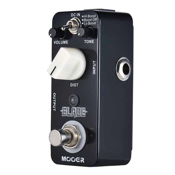 MOOER MMD1 Blade Distortion Guitar Effects Pedal with 3 Working Modes Lo Boost/Boost Off/Hi Boost