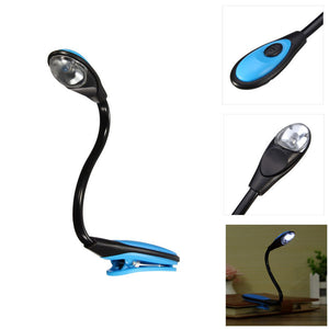 Flexible Book Light Music Stand Clip on Lamp LED