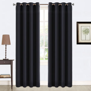 Honana WX-C12 Room Darkening Thermal Insulated Blackout Grommet Window Curtain Living Room Bedroom