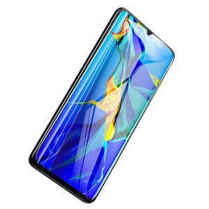 Baseus  0.3mm 9H Hardness Full Curved Cover Anti-Explosion Anti-Bluelight Tempered Glass Screen Protector for Huawei P30