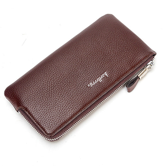 5.5 inches Phone Men PU Leather Multifunctional Long Wallet Casual Business Phone Bag Card Holder