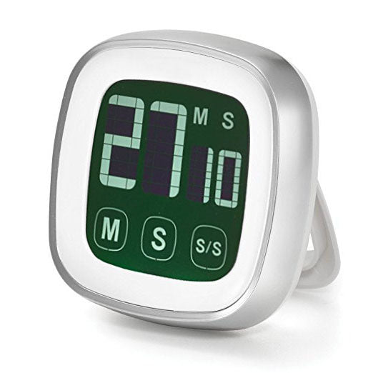 Loskii KC-08 Touchscreen Digital Timer with Loud Alarm Backlit Display Count Down and Up Stopwatch C
