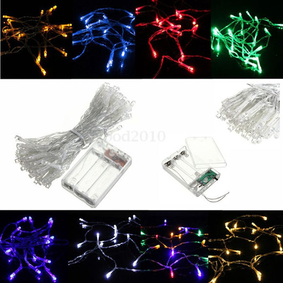 10M 80LED Battery Powered LED Funky ON/ Twinkling Lamp Fairy String Lights