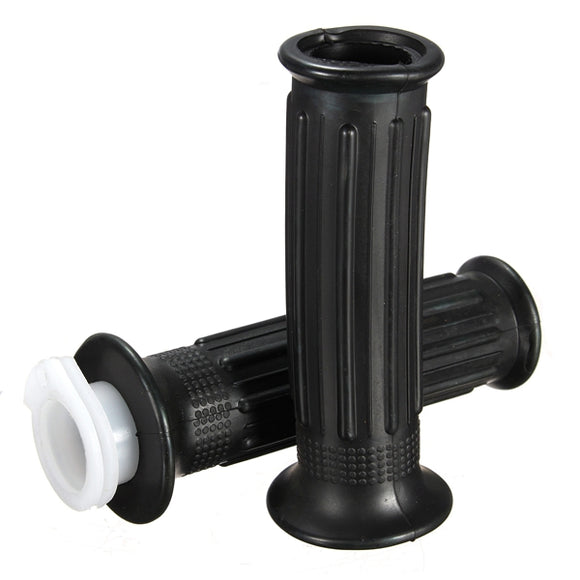 22mm 7/8inch Universal Rubber Motorcycle Throttle Twist Tube Handlebars Hand Grips