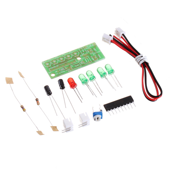 EQKIT DIY Kit KA2284 Audio Level Indicator Suite Trousse Electronic Parts 5mm RED Green LED Level Indicating 3.5-12V