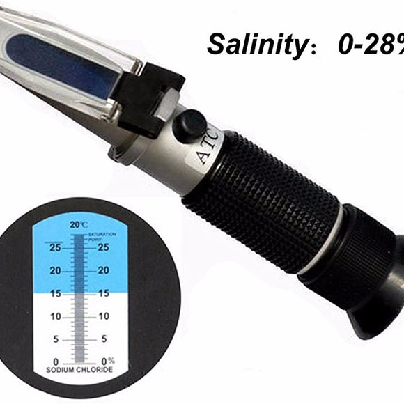0-28 Precent Salinity Refractometer Concentration Detection Salinometer Salinity Meter