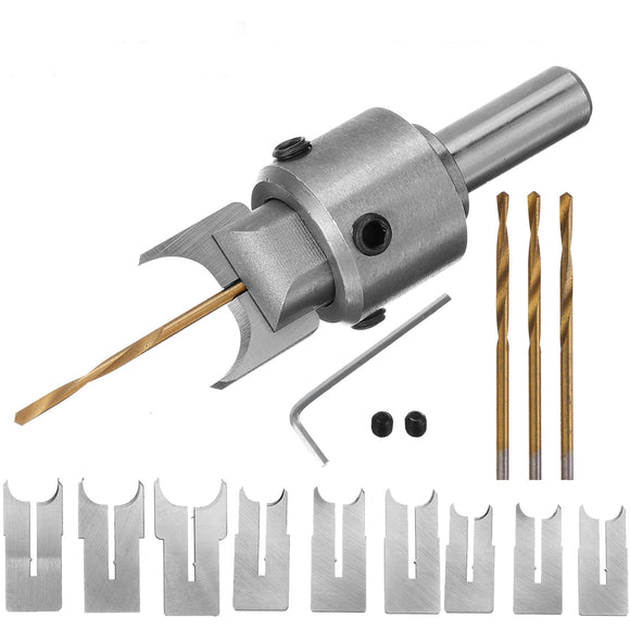 10pcs Beads Ball Router Bit Wooden Beads Maker Drill Bit Milling Cutter Tools