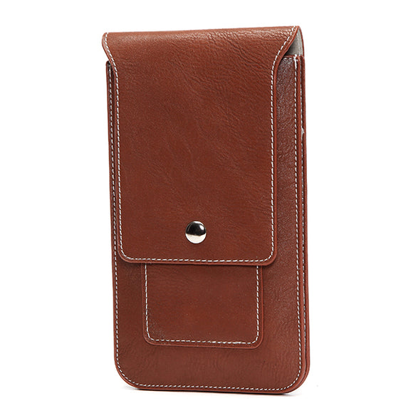 6.3inch Men Outdoor Casual Pu Wallet Waist Bag Mobile Phone Money Wallet Card Holder