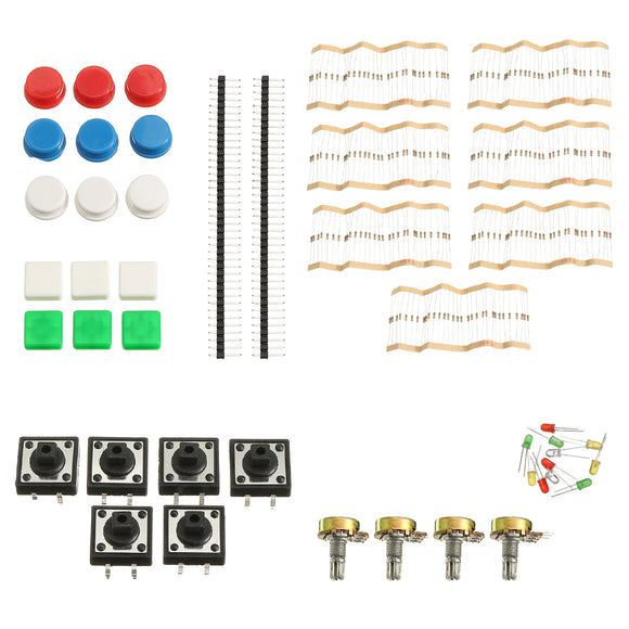 Universal Component Parts Package Kit A1 For Arduino Project With Resistor+Botton+Adjustable Potentiometer