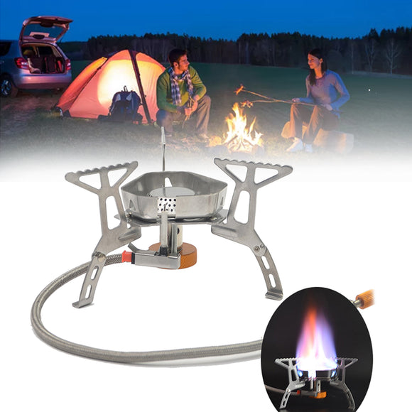 Outdoor Folding Mini Cooking Stove Waterproof Gas Burner Furnace Camping Picnic