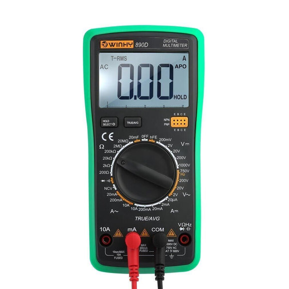 WINHY 890D Digital True RMS NCV 2000counts Multimeter Digital Meter AC/DC Current Voltage