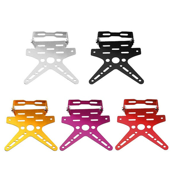 Motorcycle License Plate Holder Aluminum Alloy Mount Bracket Adjusted Number Plate Holder