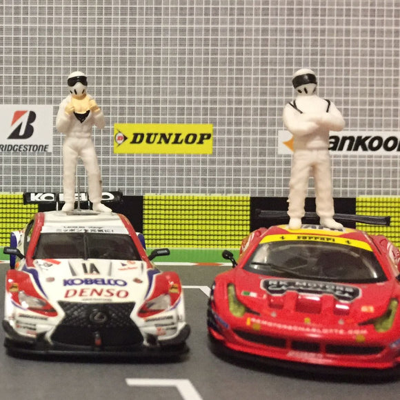 1:64 Racer Figure Top Gear Test Driver Men Scenario Realistic Handmade Model Toys Set