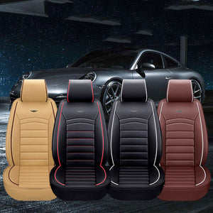 Luxury PU Leather Full Surround Car Seat Cover Cushion Pet Pad Mat Protector SUV